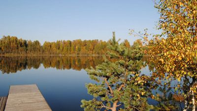 Озеро Кехкарус осенним днем.
